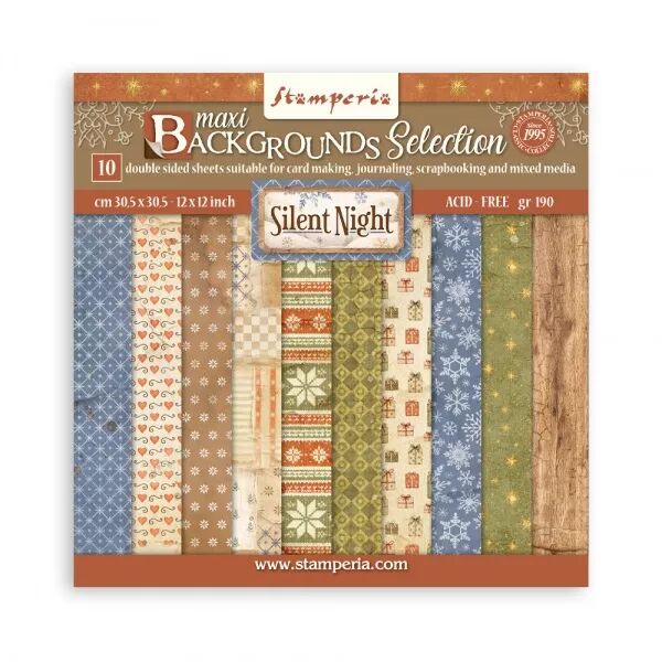 Collection backgrounds - Silent Night - 30x30 - Stamperia