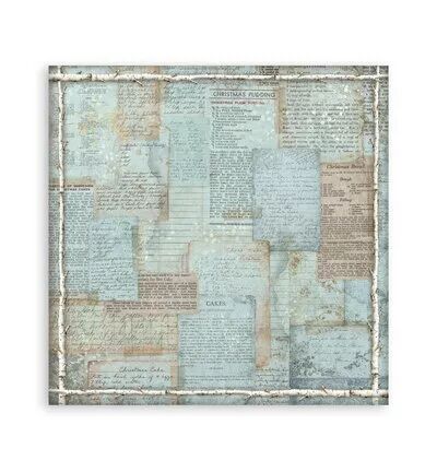 Collection backgrounds - White Christmas - 20x20 - Stamperia