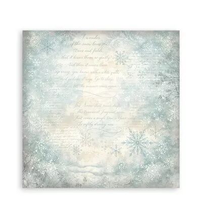 Collection backgrounds - White Christmas - 20x20 - Stamperia