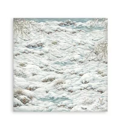 Collection backgrounds - White Christmas - 20x20 - Stamperia