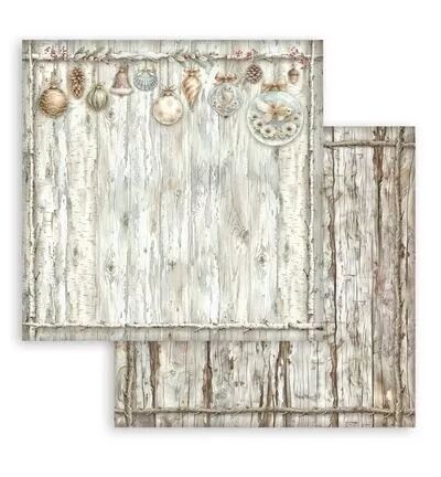 Collection backgrounds - White Christmas - 20x20 - Stamperia
