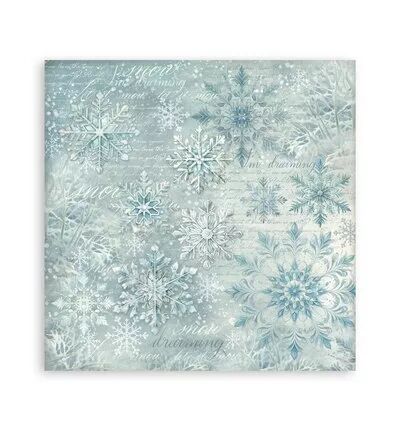 Collection backgrounds - White Christmas - 20x20 - Stamperia