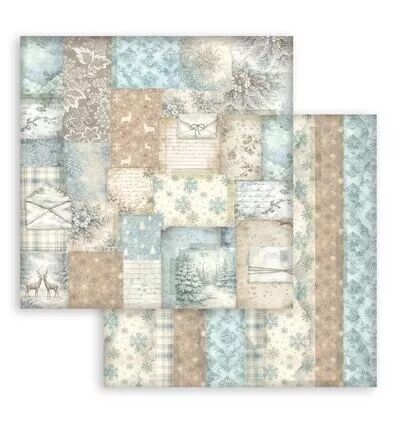Collection backgrounds - White Christmas - 20x20 - Stamperia