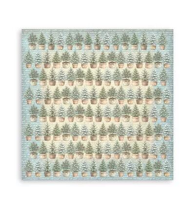 Collection backgrounds - White Christmas - 20x20 - Stamperia