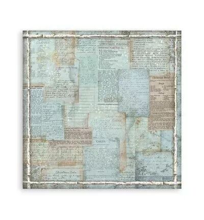 Collection backgrounds - White Christmas - 20x20 - Stamperia