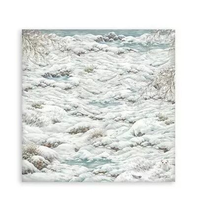 Collection backgrounds - White Christmas - 20x20 - Stamperia