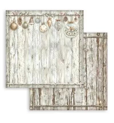 Collection backgrounds - White Christmas - 20x20 - Stamperia
