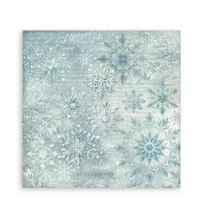 Collection backgrounds - White Christmas - 20x20 - Stamperia