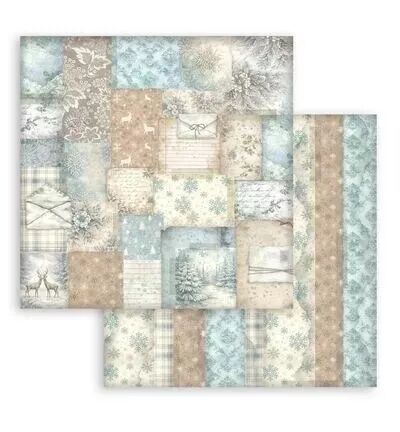 Collection backgrounds - White Christmas - 20x20 - Stamperia