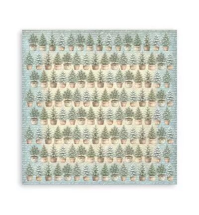 Collection backgrounds - White Christmas - 20x20 - Stamperia