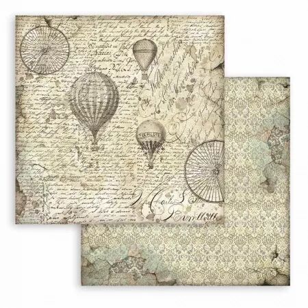 Collection papier - 20x20 cm - Voyages fantastiques - Backgrounds - Stamperia