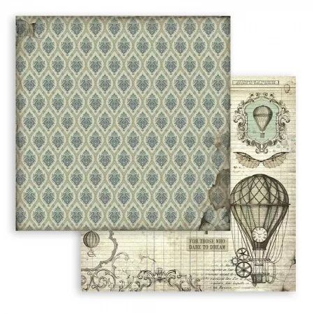 Collection papier - 20x20 cm - Voyages fantastiques - Backgrounds - Stamperia