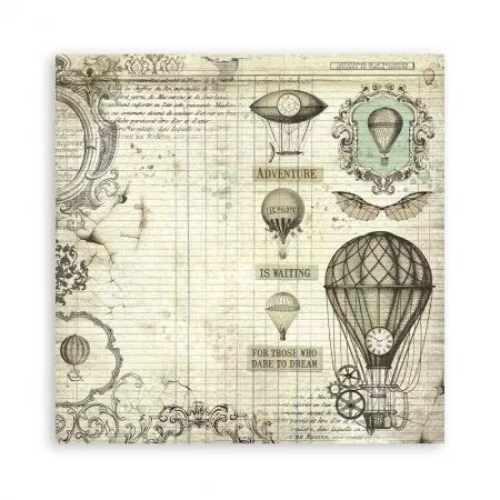 Collection papier - 20x20 cm - Voyages fantastiques - Backgrounds - Stamperia