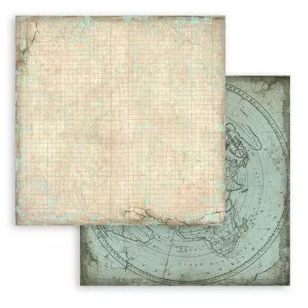 Collection papier - 20x20 cm - Voyages fantastiques - Backgrounds - Stamperia