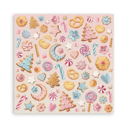 Collection papier - Candy Christmas - 20x20 cm