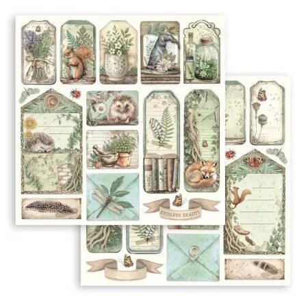 Collection papier - Herbarium Silvae - 20x20 - Stamperia