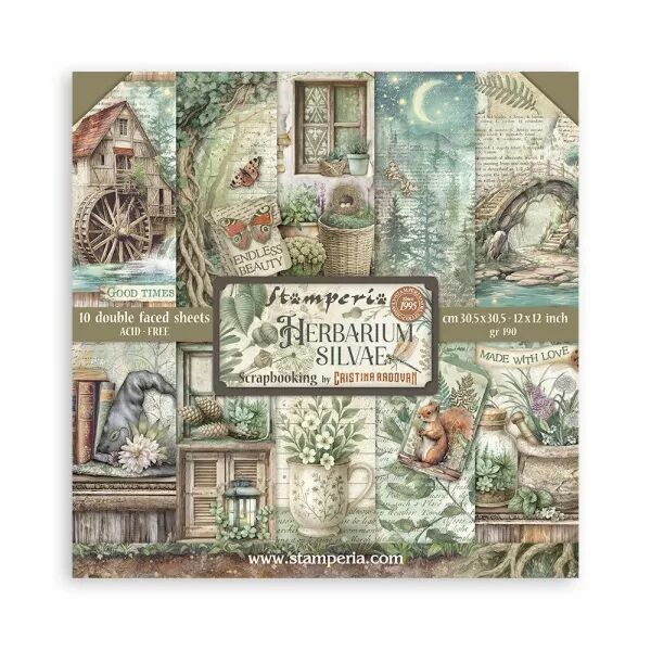 Collection papier - Herbarium Silvae - 30x30 - Stamperia