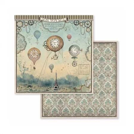 Collection papier - Voyages fantastiques - 20x20 - Stamperia