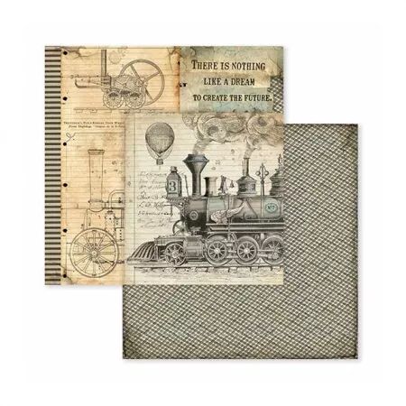 Collection papier - Voyages fantastiques - 20x20 - Stamperia