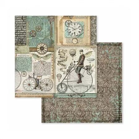 Collection papier - Voyages fantastiques - 20x20 - Stamperia