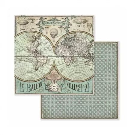Collection papier - Voyages fantastiques - 20x20 - Stamperia