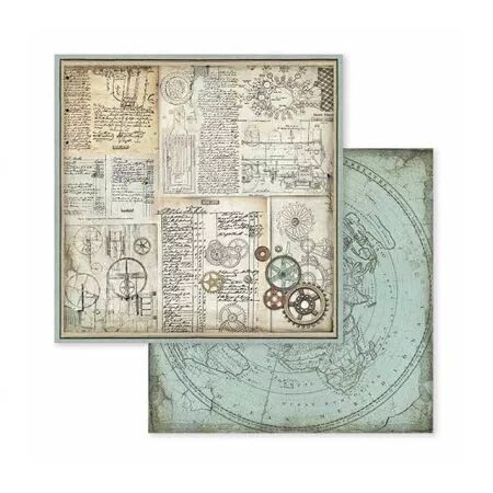 Collection papier - Voyages fantastiques - 20x20 - Stamperia