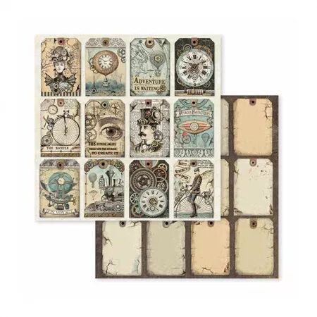 Collection papier - Voyages fantastiques - 20x20 - Stamperia