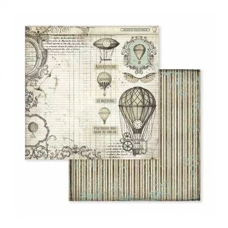 Collection papier - Voyages fantastiques - 20x20 - Stamperia