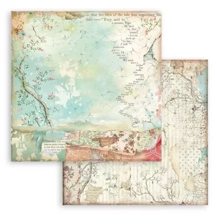 Collection papier Backgrounds - Alice - 20x20 - Stamperia