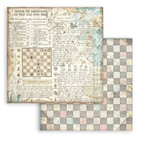 Collection papier Backgrounds - Alice - 20x20 - Stamperia