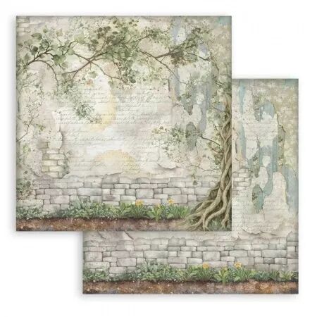 Collection papier Backgrounds - Herbarium Silvae - 20x20 - Stamperia