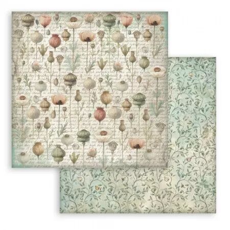 Collection papier Backgrounds - Herbarium Silvae - 20x20 - Stamperia