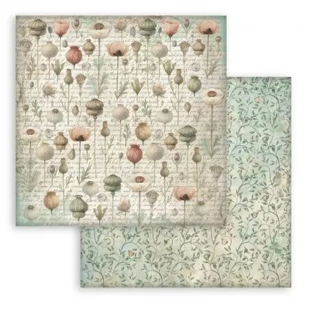 Collection papier Backgrounds - Herbarium Silvae - 20x20 - Stamperia