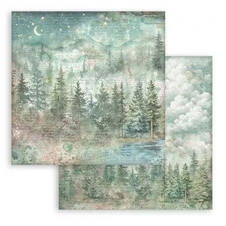 Collection papier Backgrounds - Herbarium Silvae - 20x20 - Stamperia