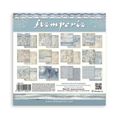 Collection papiers Backgrounds selection - Silent Sea - 30x30 cm - Stampéria