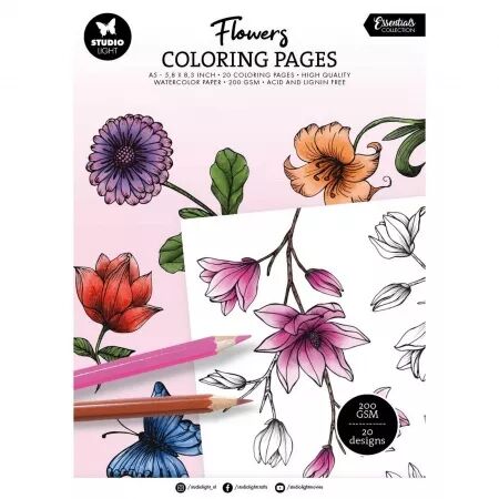 Coloriage - Flowers - Studio Light