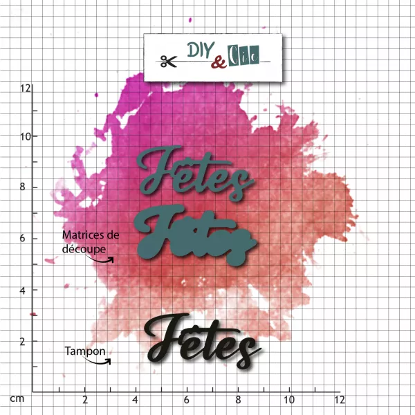 Combo die-tampon clear - F�tes - DIY&Cie