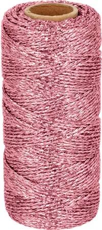 Corde métallisée - Rose- Artemio