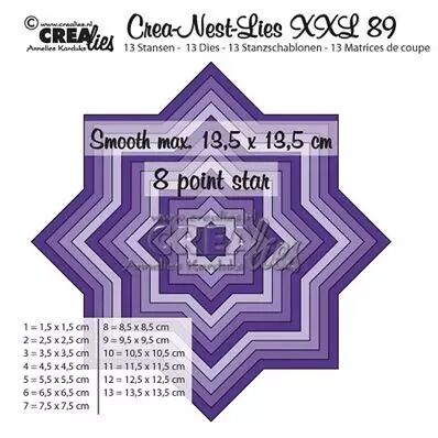 Crea-Nest-Lies- XXL - 8 pointes star 89