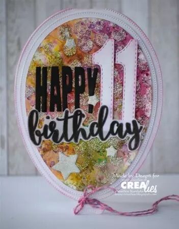 Crealies Cardz - Balloon with dots