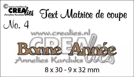 Crealies Text - Bonne Ann&eacute;e