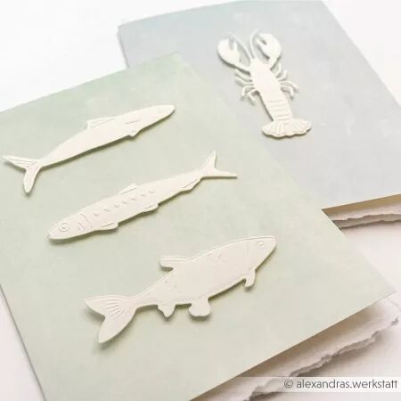 Cut & Emboss Folder - &laquo; Les plaisirs de la mer &raquo; - Alexandra Renke
