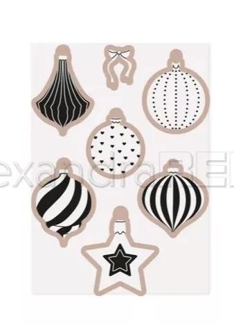Cut & Emboss Folder - Boules de No�l - Alexandra Renke