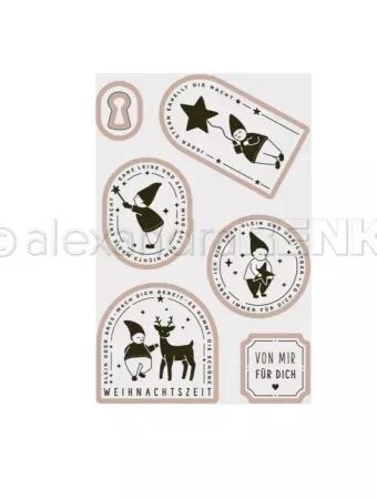 Cut & Emboss Folder - Etiquettes de Noël - Alexandra Renke
