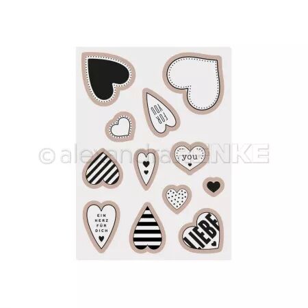 Cut & Emboss Folder - Heart shapes - Alexandra Renke