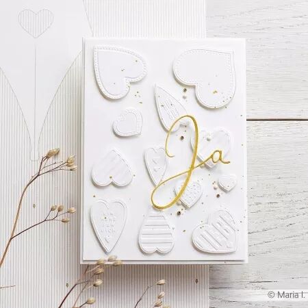 Cut & Emboss Folder - Heart shapes - Alexandra Renke