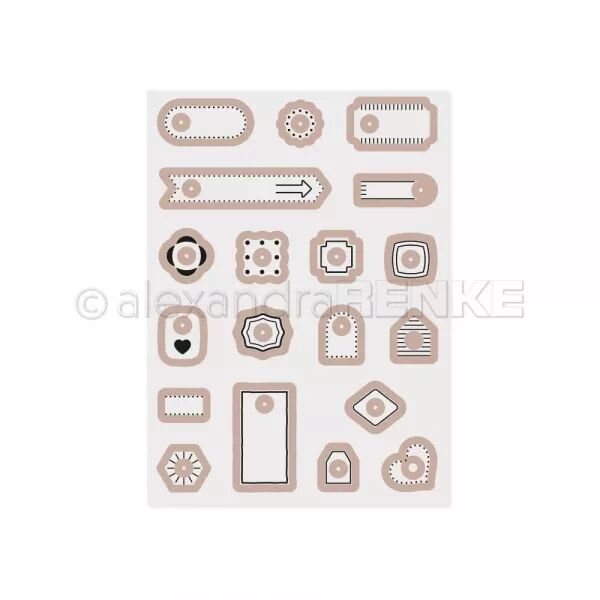 Cut & Emboss Folder - Reinforcer shapes - Alexandra Renke