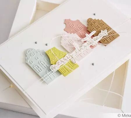Cut & Emboss Folder - Small town houses