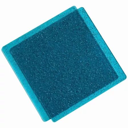 Cutting pads - 15x15 - bleu paillettes