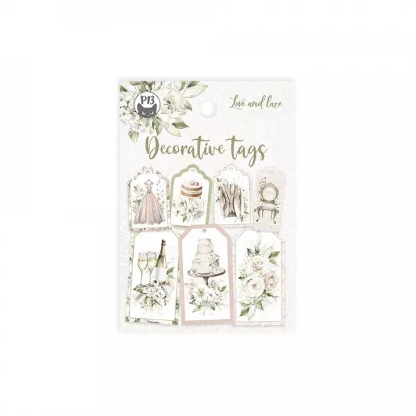 Decorative Tags - Love and Lace - �tiquettes
